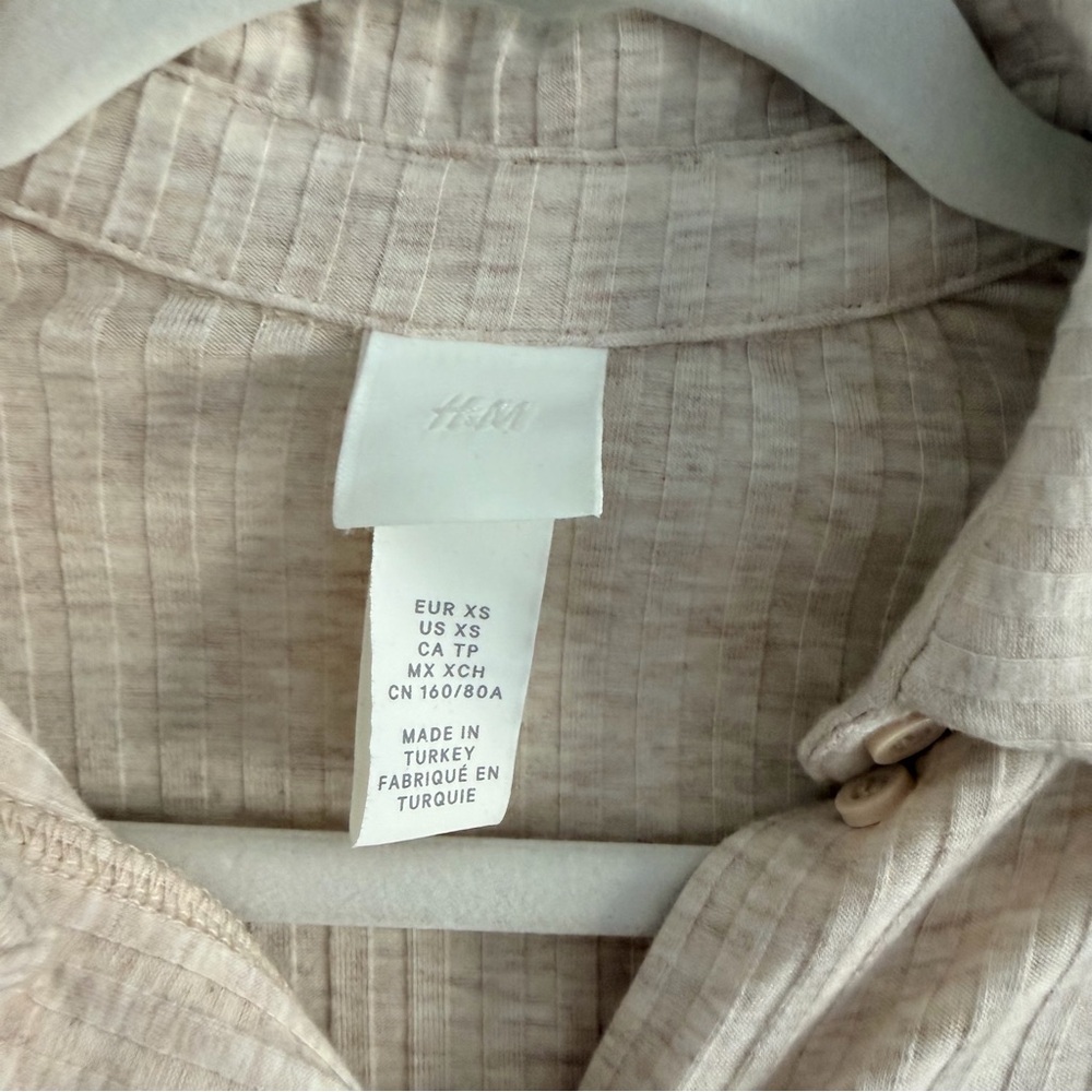H&M Beige Ribbed Midi Dress - Picture 3 of 4
